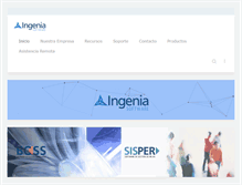 Tablet Screenshot of ingeniasoftware.com.ar